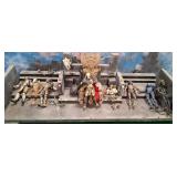 11 - PREDATOR ACTION FIGURES W/BONE THRONE DIORAMA