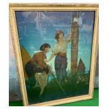 11 - VINTAGE ART FRAMED (M153)