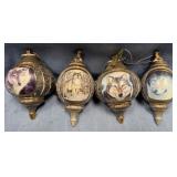 443 - COLLECTIBLE WOLF ORNAMENT SET