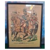 11 - VINTAGE PRINT FRAMED 16X12' (M78)