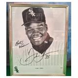 11 - FRANK THOMAS AUTOGRAPHED PHOTO FRAMED