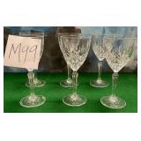 11 - SIX PIECES CRYSTAL STEMWARE (M99)