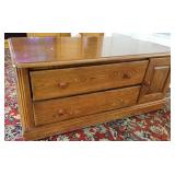 14 - SOLID WOOD STORAGE CABINET