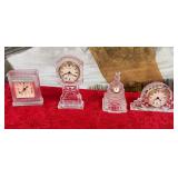 11 - LOT OF FOUR CLOCKS