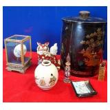 N - ICE BUCKET, PORCELAIN VASE, FIGURINES, (N138)