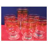 N - SIX PIECES MID-CENTURY GLASSWARE (N92)