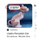 503 - LLADRO CAT FIGURINE (TA)
