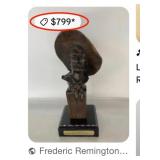 11 - REMINGTON THE SERGEANT BRONZE SCULPTURE 11"T