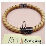 502 - BANGLE BRACELET WITH STERLING SILVER (R17)