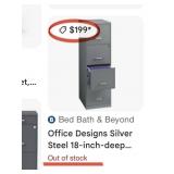 11 - FOUR-DRAWER FILE CABINET WITH KEYS