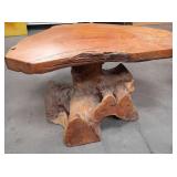 11 - VINTAGE BURL WOOD COFFEE TABLE