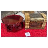 11 - VINTAGE KOREAN SOBAN TABLE & KEEPSAKE BOX