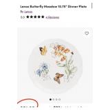 11 - TWO LENOX BUTTERFLY MEADOWS LUNCHEON SETS