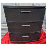 11 - THREE-DRAWER CHEST WITH CONTENTS