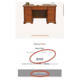 11 - HOME OFFICE DOUBLE-PEDESTAL DESK