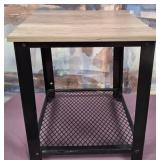 11 - INDUSTRIAL-STYLE SIDE TABLE