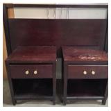 11 - HEADBOARD & MATCHING NIGHTSTANDS