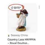11 - ROYAL DOULTON COUNTRY LASS FIGURINE (C156)