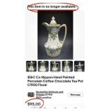 11 - VINTAGE PORCELAIN CHOCOLATE POT SET (B98)