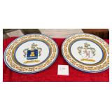 11 - TWO SPANISH CERAMIC PLATES (C57)