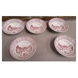 11 - CORONA COLOMBIA MAINVILLE ROSE SOUP BOWLS