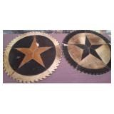 11 - TWO COWHIDE MATS 16"DIA (C175)