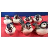 N - LOT OF SEVEN BIRD FIGURINES (N88)