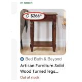 11 - WOODEN SIDE TABLE