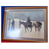 SW - FREDERICK REMINGTON FRAMED ART PRINT