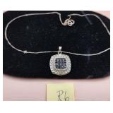 502 - STERLING SILVER (ITALY) PENDANT NECKLACE (R6