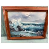 11 - SEASCAPE ART FRAMED 16X18" (C205)