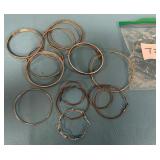 11 - LOT OF BANGLE BRACELETS & HOOP EARRINGS (T1)