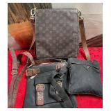 LOT OF THREE SHOULDER BAGS UNAUTHENTICATED