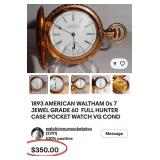 502 - WALTHAM WATCH CO POCKETWATCH (L26)