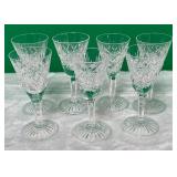 11 - SEVEN PIECES STUART CRYSTAL STEMWARE (D11)