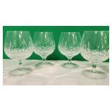 11 - FOUR CRYSTAL SNIFTERS (D104)