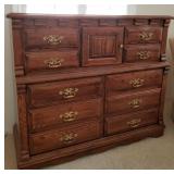 14 - SOLID OAK CHEST DRESSER