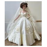 N - VINTAGE BRIDE PORCELAIN DOLL