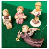 N - HUMMEL ANGEL AND CHILD FIGURINES