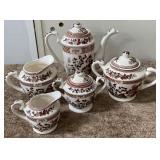 N - VINTAGE FLORAL TEA SET