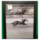N - SECRETARIAT BELMONT RACE FRAMED PHOTO