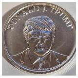 DONALD J. TRUMP ONE TROY OZ .999 FINE SILVER (16)