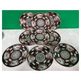 11 - NINE JAPANESE IMARI PLATES (D1)