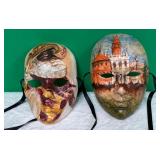 11 - LOT OF TWO DECORATIVE MASKS (D14)