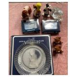 N - GOEBEL GLASS AND FIGURINE LOT