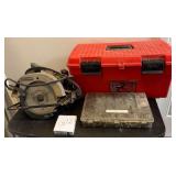 M1 - POWER SAW, TOOL BOX WITH CONTENTS, (G12)