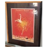 FRAMED 1920 HARPERS BAZAR MAGAZINE COVER BY ERTE