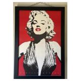 M1 - MARILYN MONROE ARTWORK FRAMED 40X27.5' (D48)