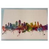 SAN DIEGO CALIFORNIA SKYLINE BY MICHAEL TOMPSETT