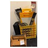 M1 - SHOE SHINE BOX, CRATE OF HAND TOOLS (G20)